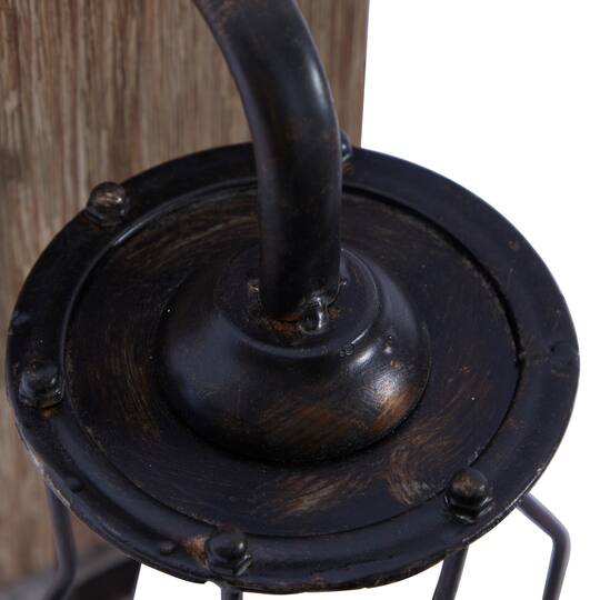 11" Brown Iron Industrial LED Wall Sconce